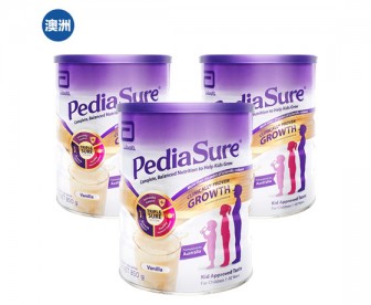 【澳洲直邮包邮】Abbott 雅培 小安素PediaSure营养粉 香草味 850克x3罐/箱（1-10岁适用）【爆罐不理赔介意慎拍】